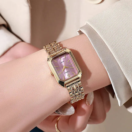 Women's Square Steel Strap Watch - Lamarshop1