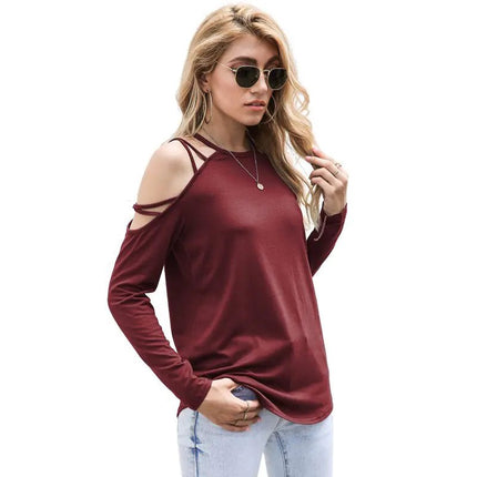Chic Long Sleeve Off - Shoulder Top for Women - Lamarshop1