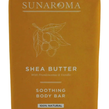 Sunaroma Soap Bar Shea Butter 8 Ounce (Pack of 3)