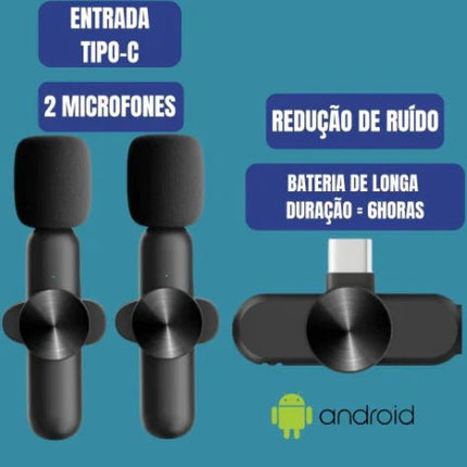 Wireless Lavalier Microphone for Audio and Video Recording - Lamarshop1