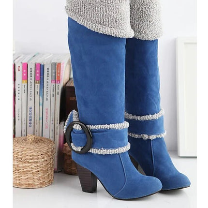 Women's High Heeled Knee - High Boots - Lamarshop1