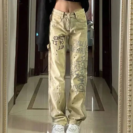 Retro High Waist Wide Leg Jeans