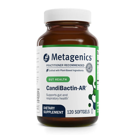 Metagenics CandiBactin-AR - Concentrated Aromatic Essential Oils - with Thyme Oil & Oregano Oil - Gut Health Supplements* - for Intestinal Microbial Balance* - Gluten-Free - 120 Softgels