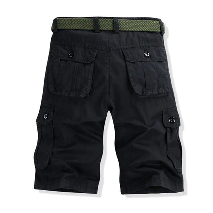 Men's Casual Cotton Cargo Shorts with Big Pockets - Lamarshop1