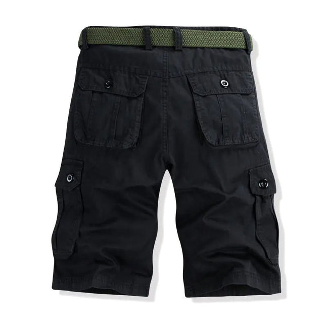 Men's Casual Cotton Cargo Shorts with Big Pockets - Lamarshop1