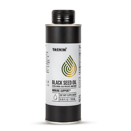 100% Ethiopian BlackSeed Oil 8.45 Oz - Cold Pressed Black Seed Oil for Immune Support High Potency 5.7% - 21% Thymoquinone Skin Hair & Overll Health - Unrefined Black Cumin Seed Oil - Gluten Free - Lamarshop1