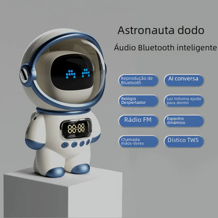 Bluetooth Smart AI Interactive Speaker Clock with Card Slot - Lamarshop1