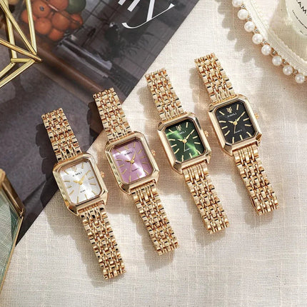 Women's Square Steel Strap Watch - Lamarshop1
