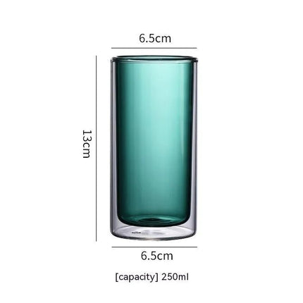 Double - Layer Transparent Glass Coffee Cup - Lamarshop1