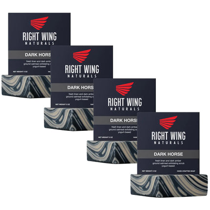 Right Wing Naturals Bar Soap Gift Set for Men | Handcrafted Cold - Pressed Soap | Handmade Organic Soap for Men | Most Popular Flavors | Natural Scented Men’s Bar Soap| Pack of 4 Bars - Lamarshop1