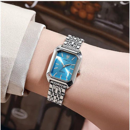 Women's Square Steel Strap Watch - Lamarshop1