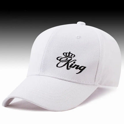 King N Queen Crown Embroidered Baseball Caps Set