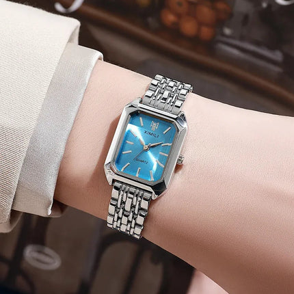 Women's Square Steel Strap Watch - Lamarshop1