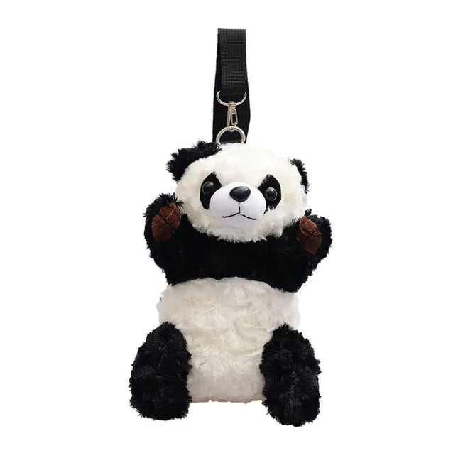 Cute Plush Panda Mini Shoulder Bag, Cartoon Crossbody - Lamarshop1