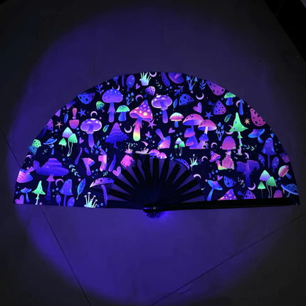 Fluorescent Bamboo Hand Fan - Lamarshop1
