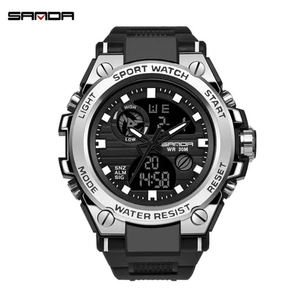 Luminous Chronograph Digital Watch for Leisure Use