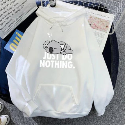 Women's Casual Loose Panda Fleece Hoodie Sweater - Lamarshop1