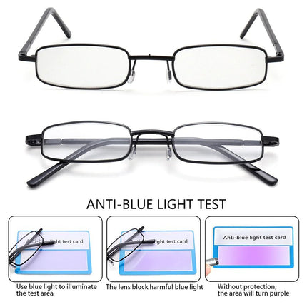 Classic HD Spring Compact Reading Glasses Readers Travel Slim Design with Case - Lamarshop1