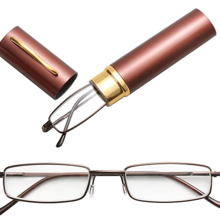 Classic HD Spring Compact Reading Glasses Readers Travel Slim Design with Case - Lamarshop1