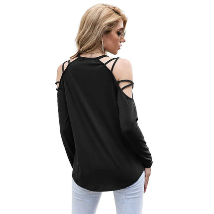 Chic Long Sleeve Off - Shoulder Top for Women - Lamarshop1
