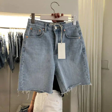 Loose Casual Women's Five-Point Denim Shorts