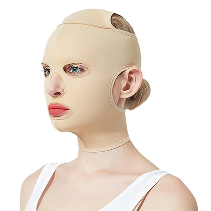 Full Face Lift Strap V Line Reusable Facial Slimming Mask Cheek Chin Slimming Belt Strap Facial Massage Shaper Lifting Bandage for Women(XL)