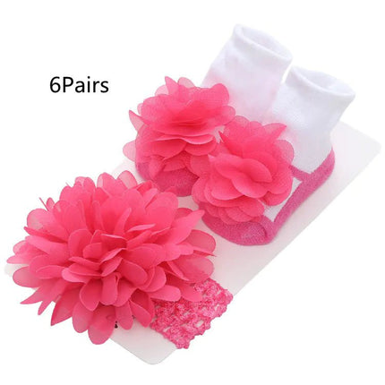 Striped Solid Color Lace Baby Socks for Kids