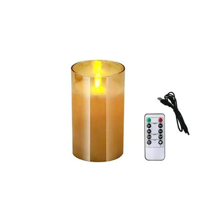 USB Rechargeable LED Pillar Candles - Lamarshop1