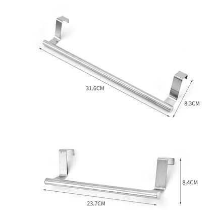 Stainless Steel Single Rod Towel Rack for Cabinet Doors - Lamarshop1