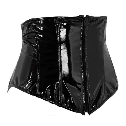 Sexy Short PU Leather Waist Clip Corset for Women - Lamarshop1