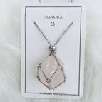 Platinum Silver-Pink Crystal