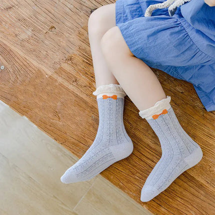 Lace Cartoon Bear Baby Socks for Kids