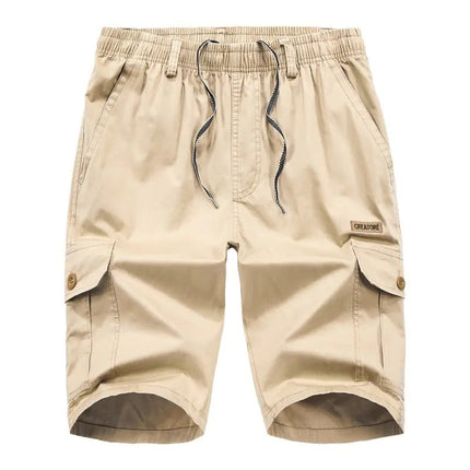 Plus Size Multi - pocket Elastic Casual Shorts - Lamarshop1