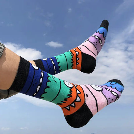 GT Monster Cartoon Street Style Mid - Calf Socks - Lamarshop1
