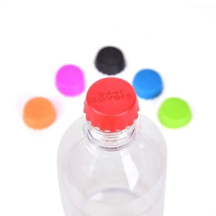 6pcs Reusable Silicone Bottle Caps for Kitchen Use