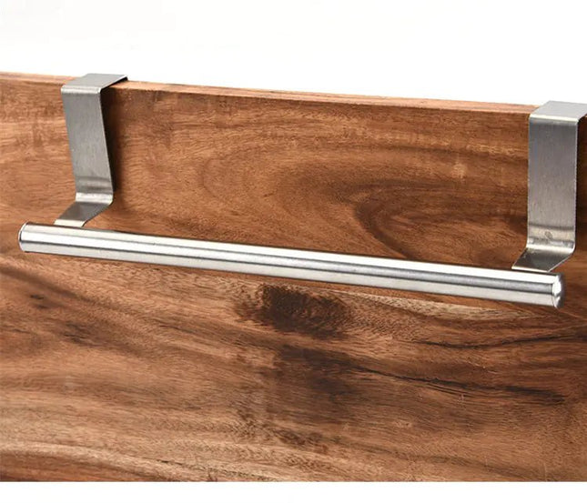 Stainless Steel Single Rod Towel Rack for Cabinet Doors - Lamarshop1