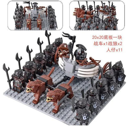 Medieval Haradrim Mammoth Knights Orc War Elephant Set