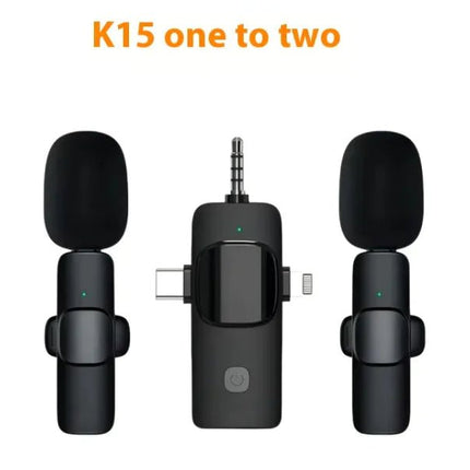 Wireless Collar Clip Microphone Three - in - one Three Connector Mini Microphone 35 Hole - Lamarshop1