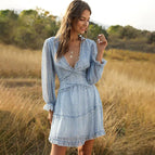 Leopard blue / L