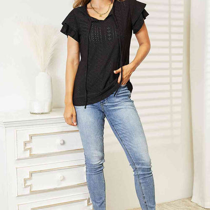 Flutter Sleeve Top-