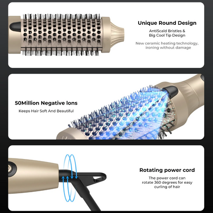 3-in-1 Hot Air Brush Hair Styler