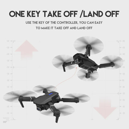 2023 New RC Drone With 4K HD Dual Camera WiFi FPV Foldable Quadcopter +4 Battery - Lamarshop1