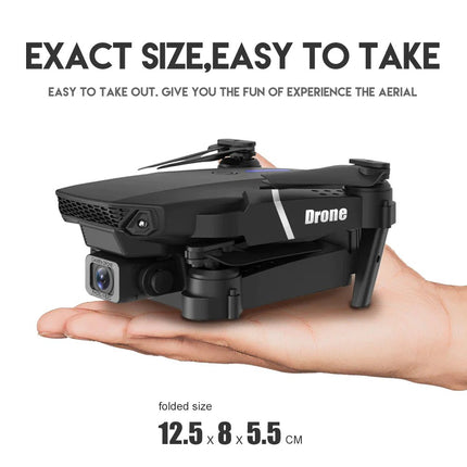 2023 New RC Drone With 4K HD Dual Camera WiFi FPV Foldable Quadcopter +4 Battery - Lamarshop1
