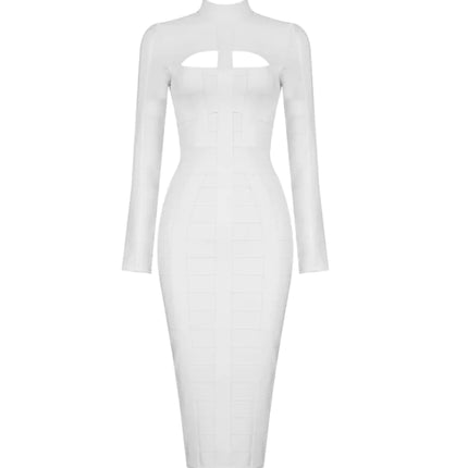 Trendy Halter Neck Sexy Dress with Cutout Design