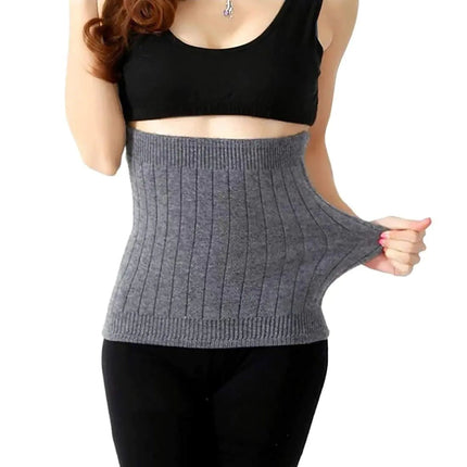 YUPPIE TONE Warm Cashmere Waistband Abdominal Protector Unisex Kidney Stomach Binder Waist Support Protector Belt Gray L - Lamarshop1