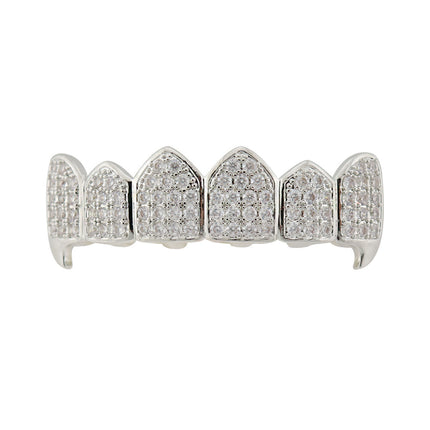 Hip Hop Grillz with Copper and Gold Tooth Decor