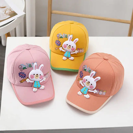Spring/Summer Girls' Baseball Caps for Ages 2-5
