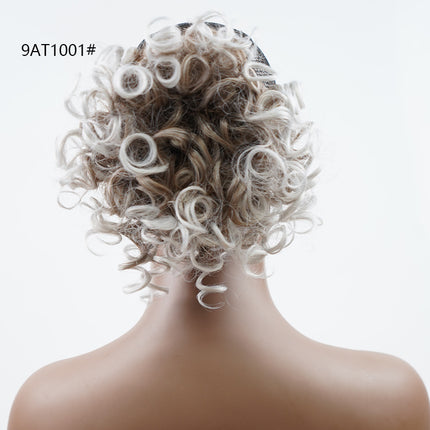 Curly High-Temperature Synthetic Hair Bun Accessories