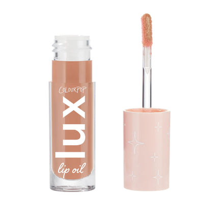 ColourPop Lux Lip Oil - Hydrating Sheer Tinted Lip Oil Formulated with Antioxidant-Rich Chamomile Extract & Calendula Oil - Non-Greasy Nourishing Soft-Warm Nude Lip Oil - Skinny Dip (0.16 oz)