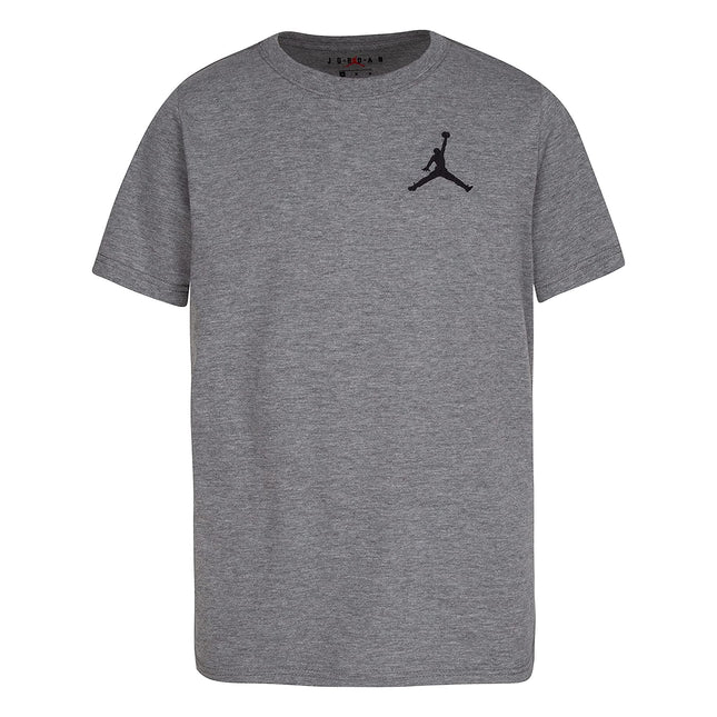Jordan Boys Jumpman Air Embroidered Tee (Big Kids) Carbon Heather XL (20 Big Kid)